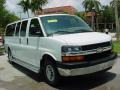 Summit White - Express LS 3500 Extended Passenger Van Photo No. 1