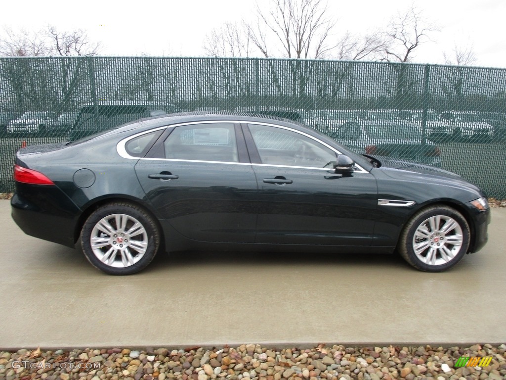 2017 XF 35t Premium AWD - British Racing Green / Latte photo #2