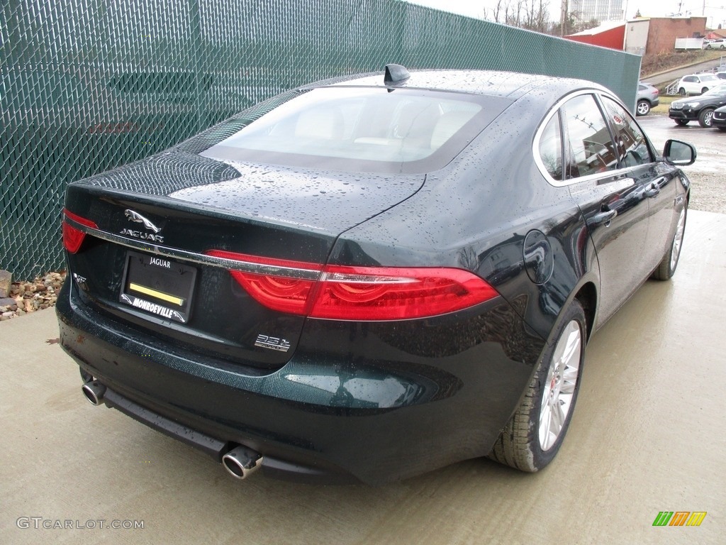 2017 XF 35t Premium AWD - British Racing Green / Latte photo #4