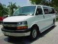 Summit White - Express LS 3500 Extended Passenger Van Photo No. 8