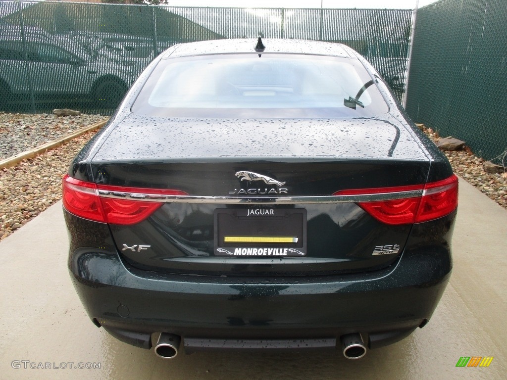 2017 XF 35t Premium AWD - British Racing Green / Latte photo #10