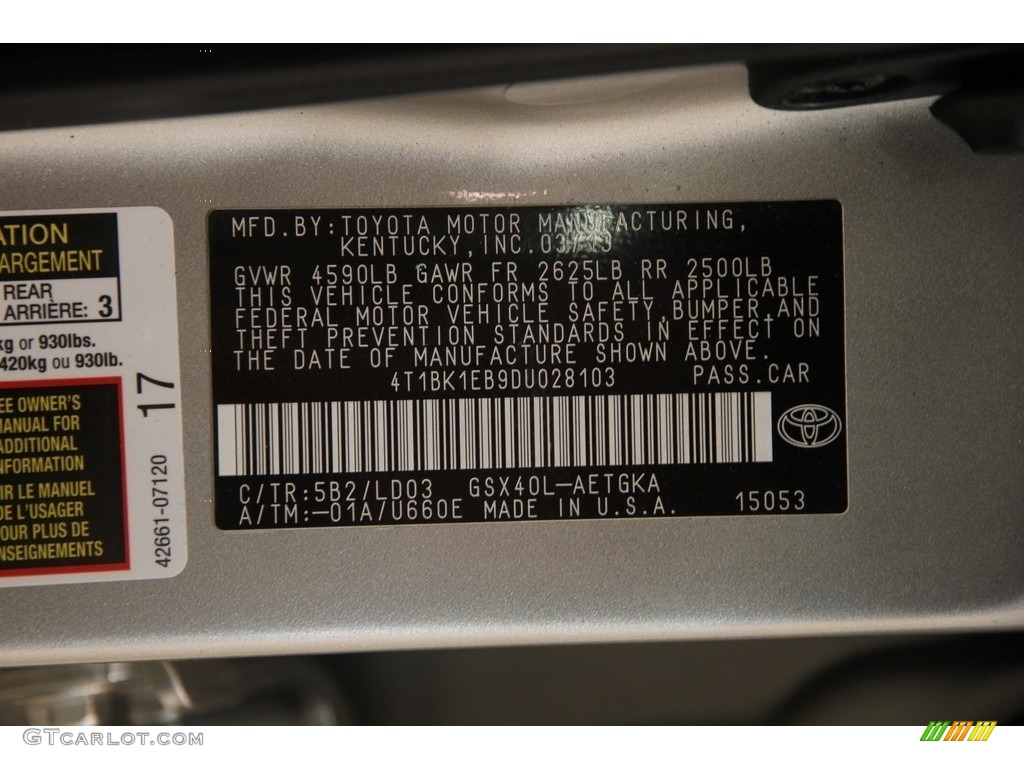 2013 Avalon XLE - Champagne Mica / Almond photo #17