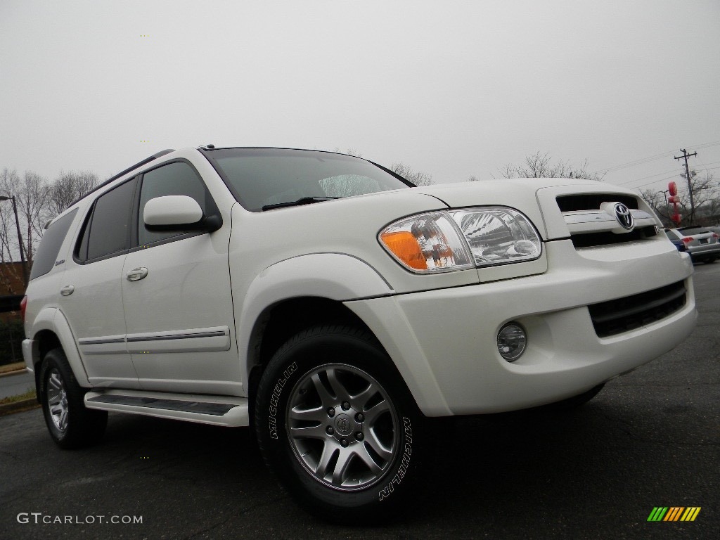 2005 Sequoia Limited 4WD - Natural White / Light Charcoal photo #2