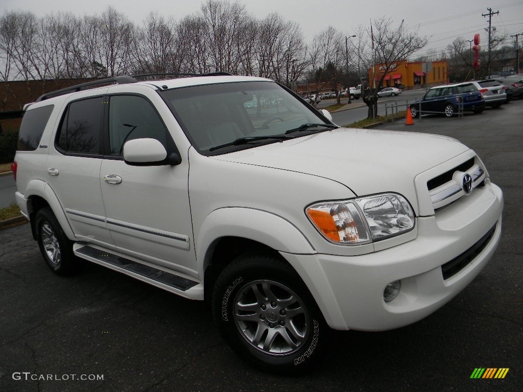 2005 Sequoia Limited 4WD - Natural White / Light Charcoal photo #3