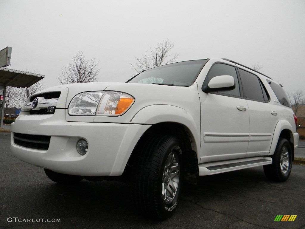 2005 Sequoia Limited 4WD - Natural White / Light Charcoal photo #6