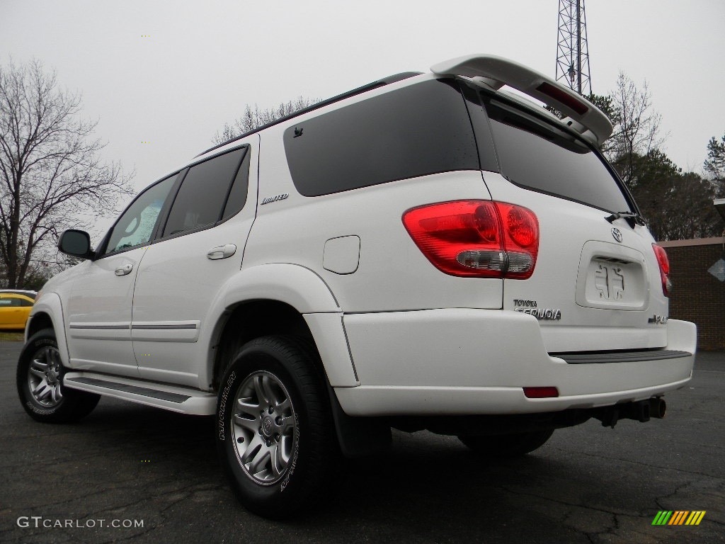 2005 Sequoia Limited 4WD - Natural White / Light Charcoal photo #8