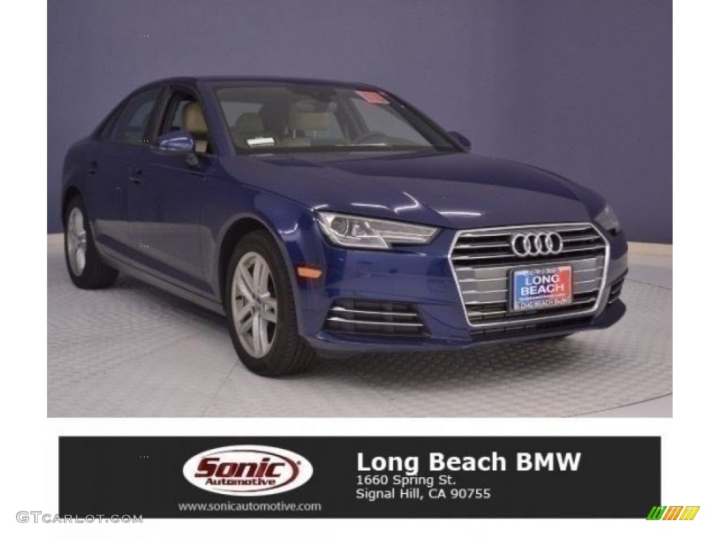 2017 A4 2.0T Premium - Scuba Blue Metallic / Atlas Beige photo #1