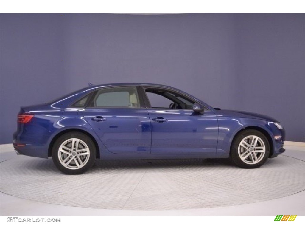 2017 A4 2.0T Premium - Scuba Blue Metallic / Atlas Beige photo #8