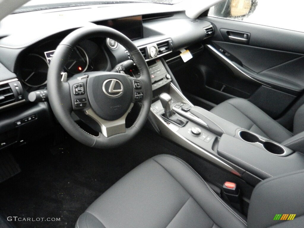Black Interior 2017 Lexus IS 300 AWD Photo #118226243