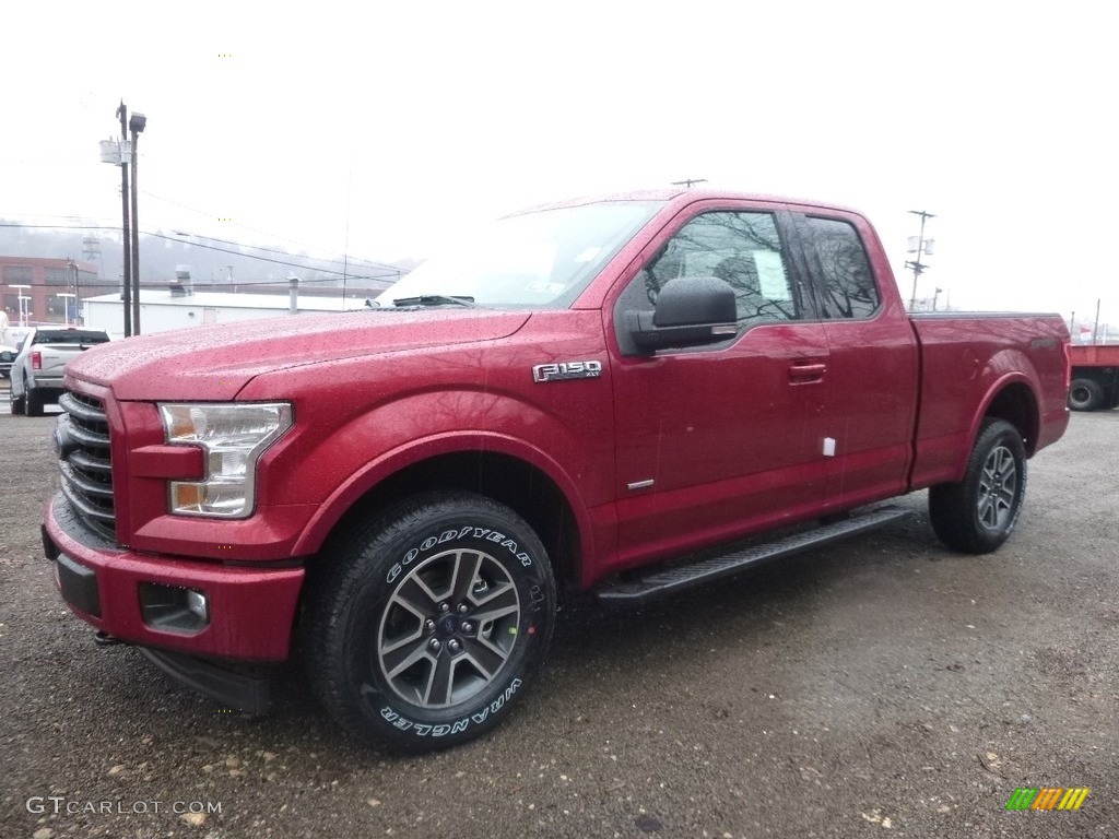 2017 F150 XLT SuperCab 4x4 - Ruby Red / Black photo #6