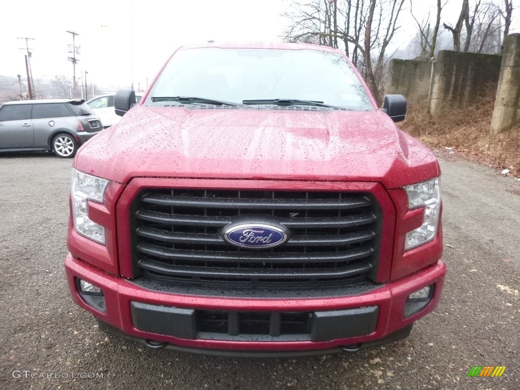 2017 F150 XLT SuperCab 4x4 - Ruby Red / Black photo #7