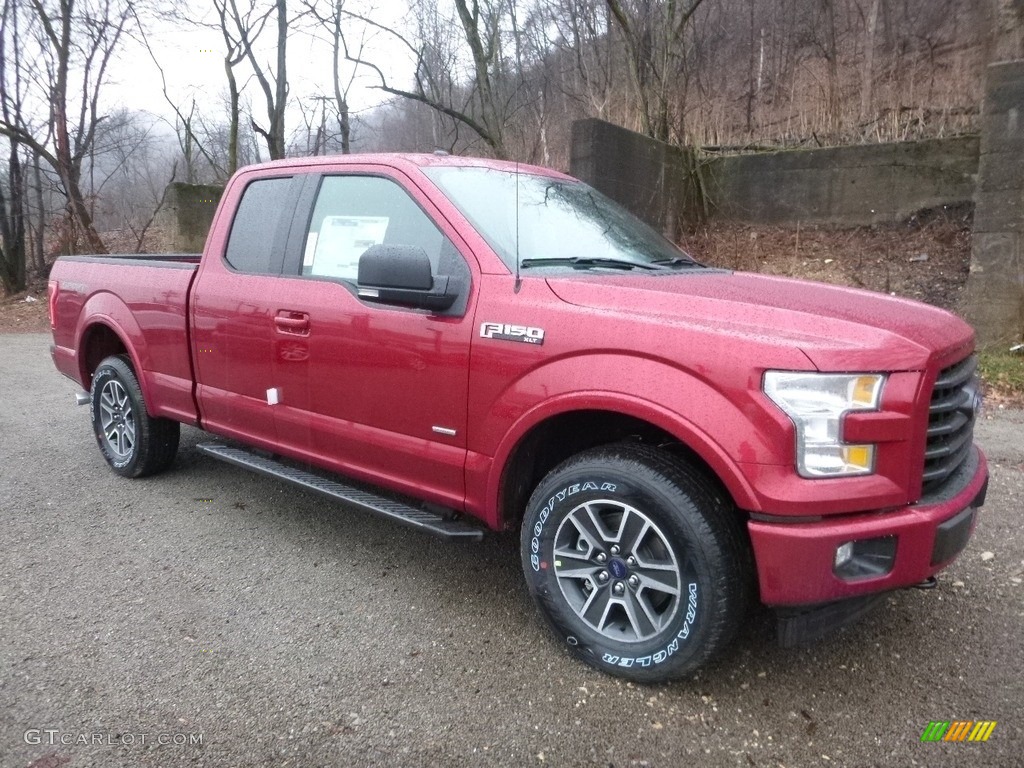 2017 F150 XLT SuperCab 4x4 - Ruby Red / Black photo #8