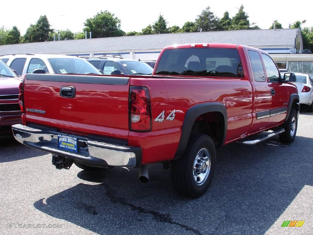2007 Silverado 2500HD Classic LT Extended Cab 4x4 - Victory Red / Dark Charcoal photo #4