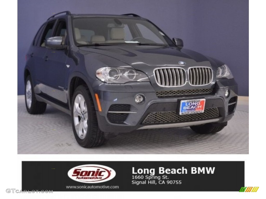 2013 X5 xDrive 35d - Platinum Gray Metallic / Oyster photo #1
