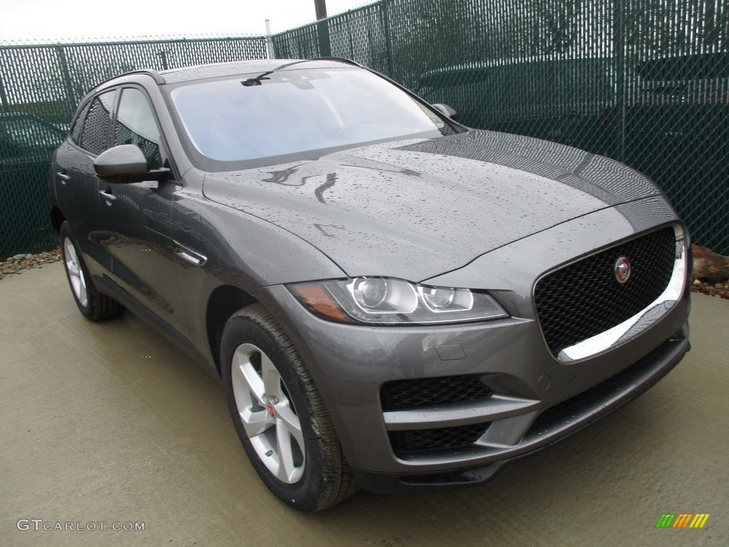 Ammonite Grey 2017 Jaguar F-PACE 20d AWD Premium Exterior Photo #118227347