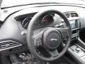 2017 Jaguar F-PACE Jet Interior Steering Wheel Photo