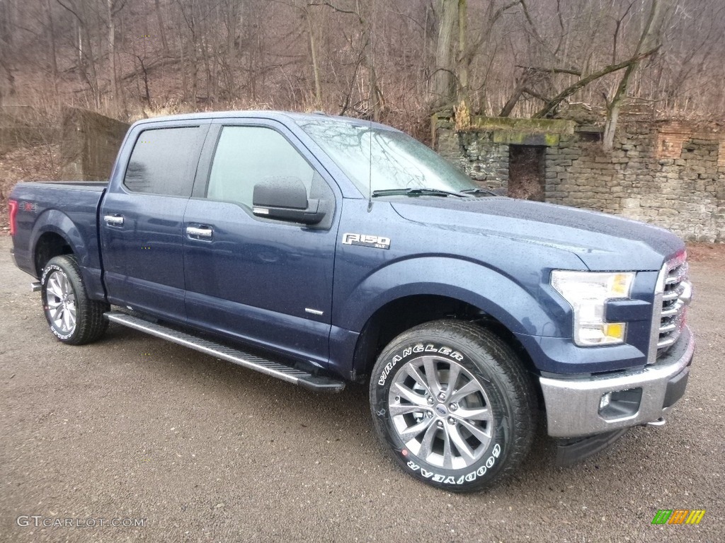 2017 F150 XLT SuperCrew 4x4 - Blue Jeans / Earth Gray photo #8