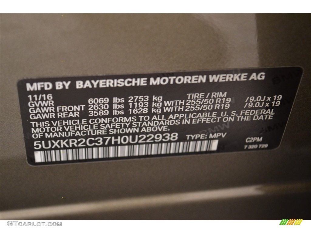 2017 X5 sDrive35i - Atlas Cedar Metallic / Terra photo #15