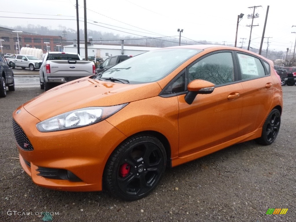 Orange Spice Metallic Tri-Coat 2017 Ford Fiesta ST Hatchback Exterior Photo #118229627