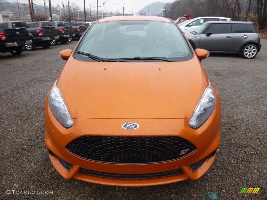 Orange Spice Metallic Tri-Coat 2017 Ford Fiesta ST Hatchback Exterior Photo #118229658