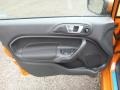 Charcoal Black 2017 Ford Fiesta ST Hatchback Door Panel