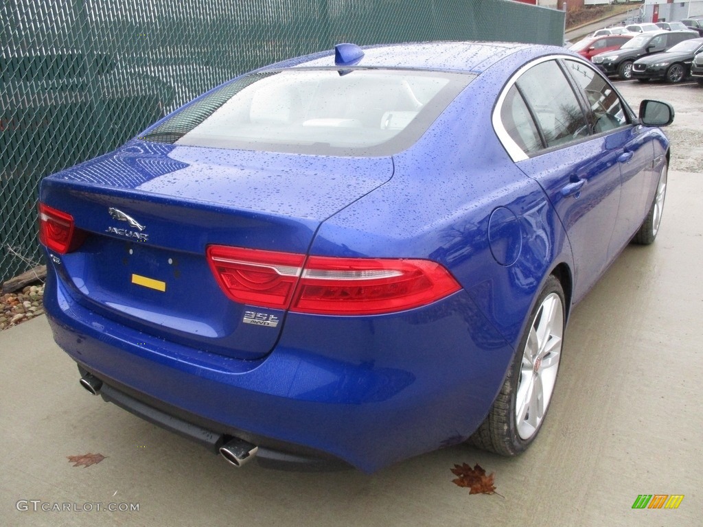 2017 XE 35t Premium AWD - Caesium Blue / Light Oyster photo #4