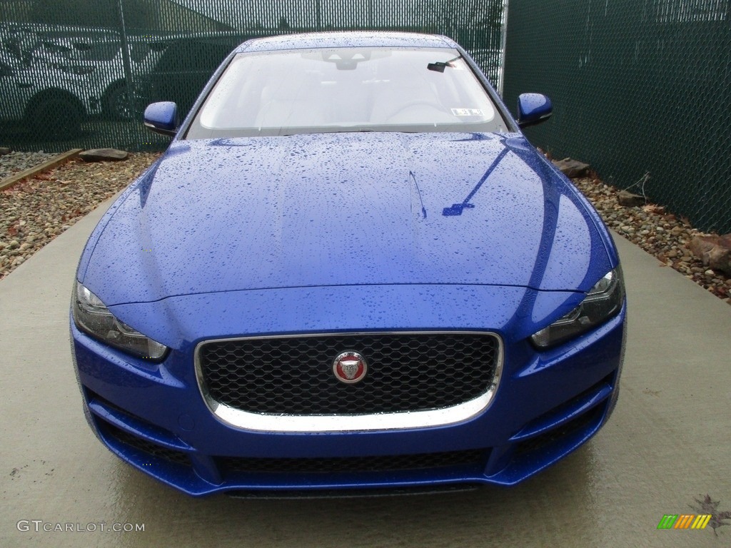 2017 XE 35t Premium AWD - Caesium Blue / Light Oyster photo #7