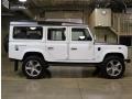 White 1985 Land Rover Defender 110 Hardtop Himalaya Exterior