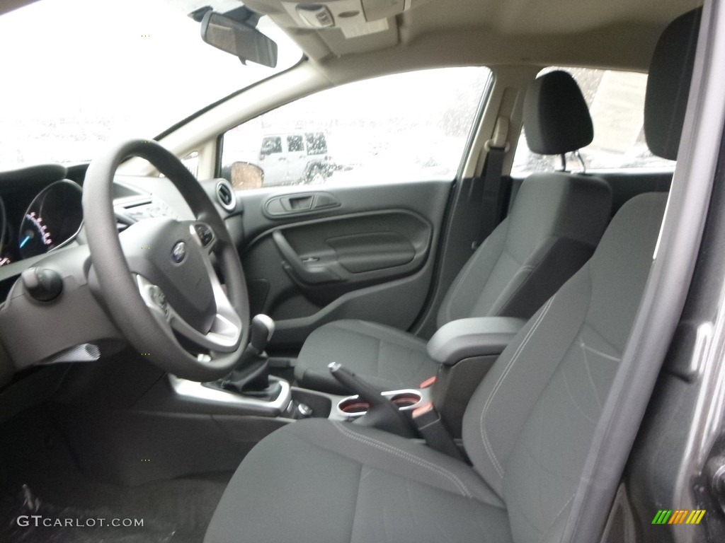 Charcoal Black Interior 2017 Ford Fiesta SE Sedan Photo #118230176