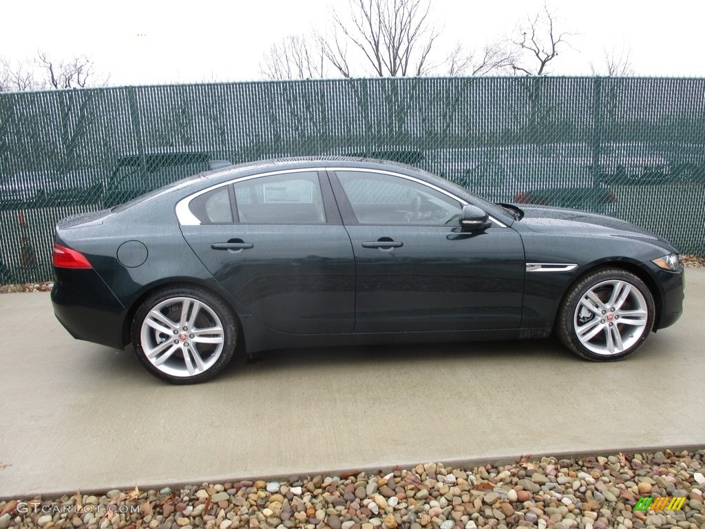 2017 XE 35t Premium AWD - British Racing Green / Jet photo #2