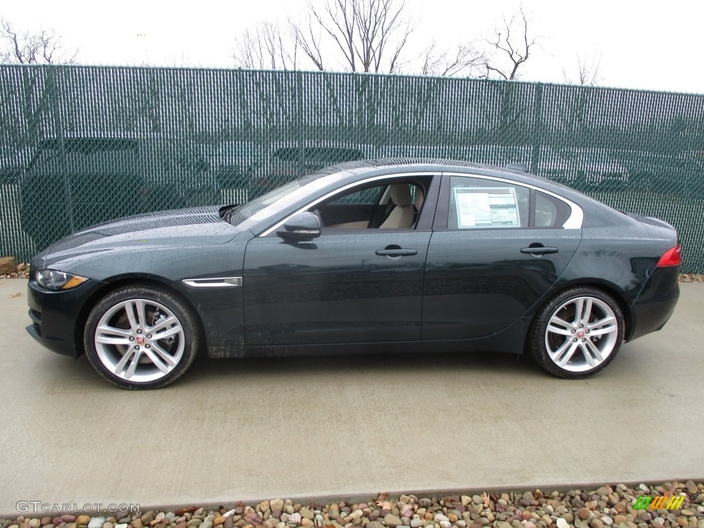 British Racing Green 2017 Jaguar XE 35t Premium AWD Exterior Photo #118230641