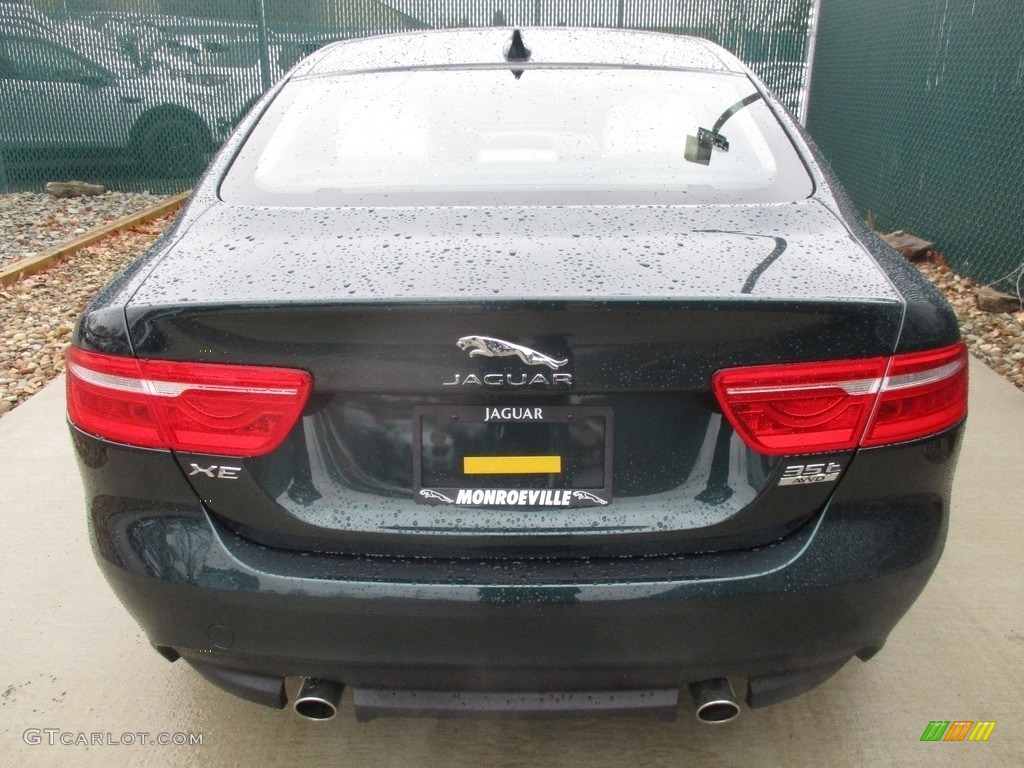 2017 XE 35t Premium AWD - British Racing Green / Jet photo #10