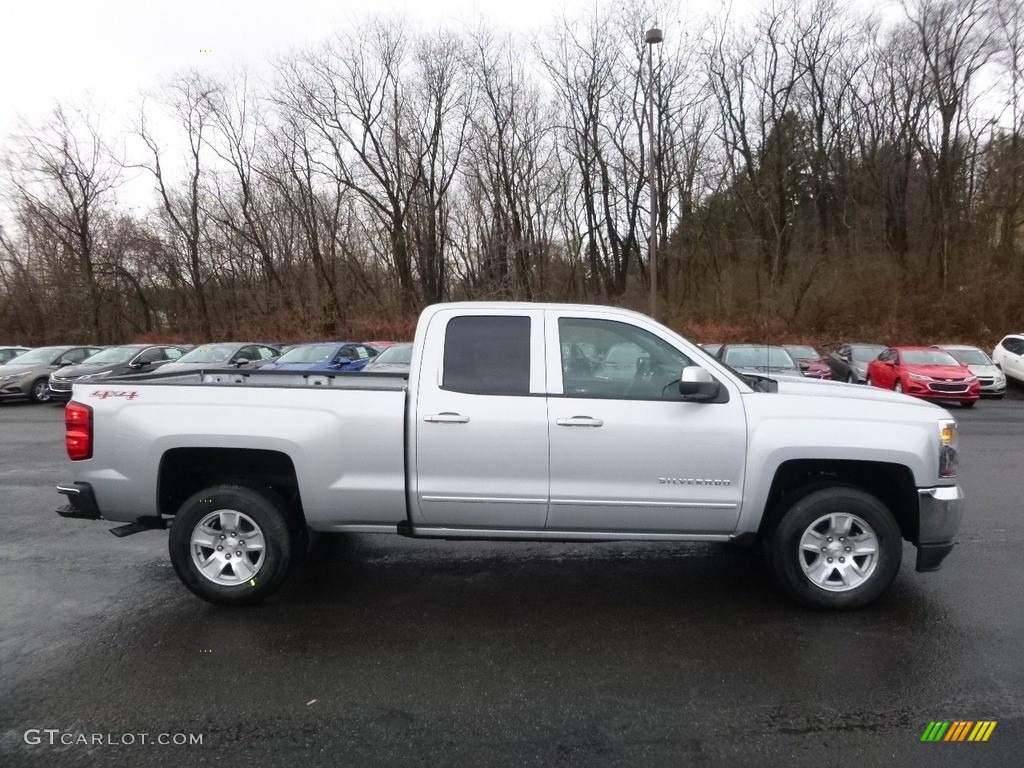 2017 Silverado 1500 LT Double Cab 4x4 - Silver Ice Metallic / Jet Black photo #4