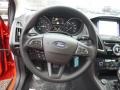 Charcoal Black 2017 Ford Focus SEL Hatch Steering Wheel