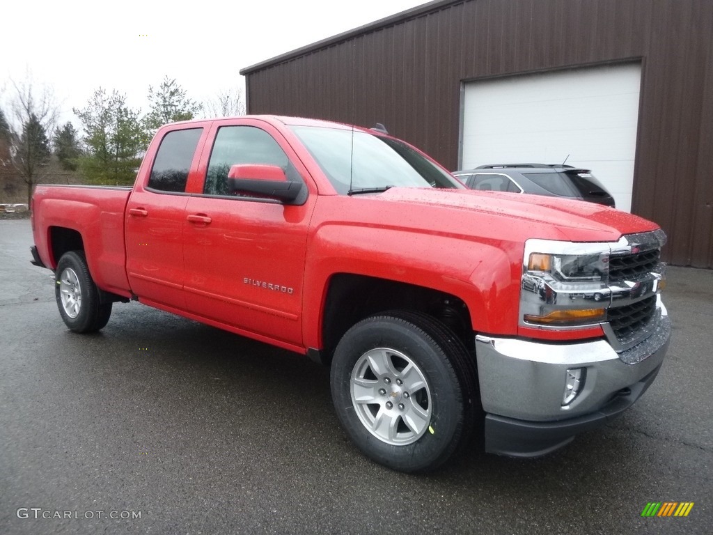 2017 Silverado 1500 LT Double Cab 4x4 - Red Hot / Jet Black photo #3