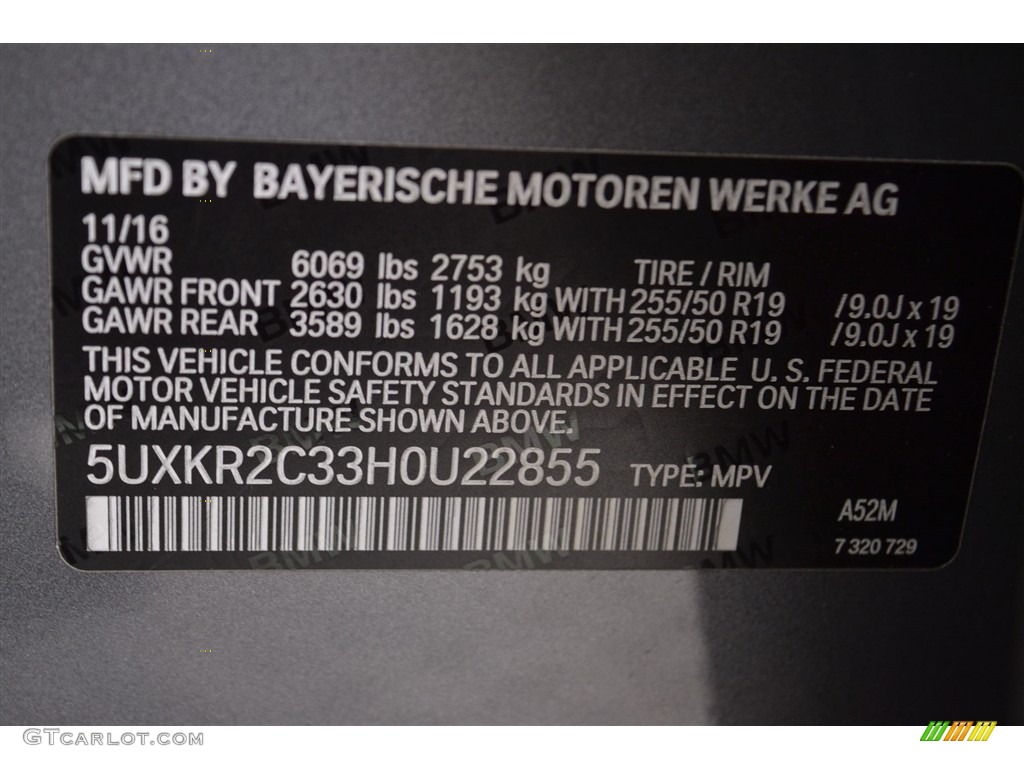 2017 X5 sDrive35i - Space Gray Metallic / Black photo #15