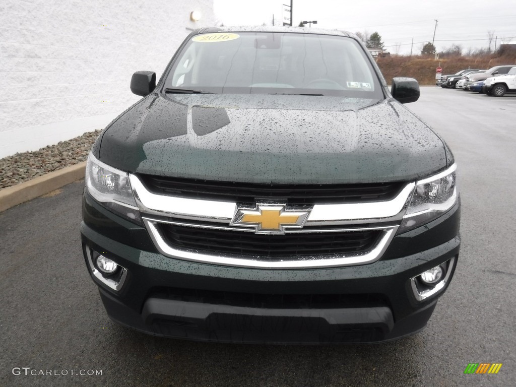2016 Colorado LT Crew Cab 4x4 - Rainforest Green Metallic / Jet Black/Dark Ash photo #6