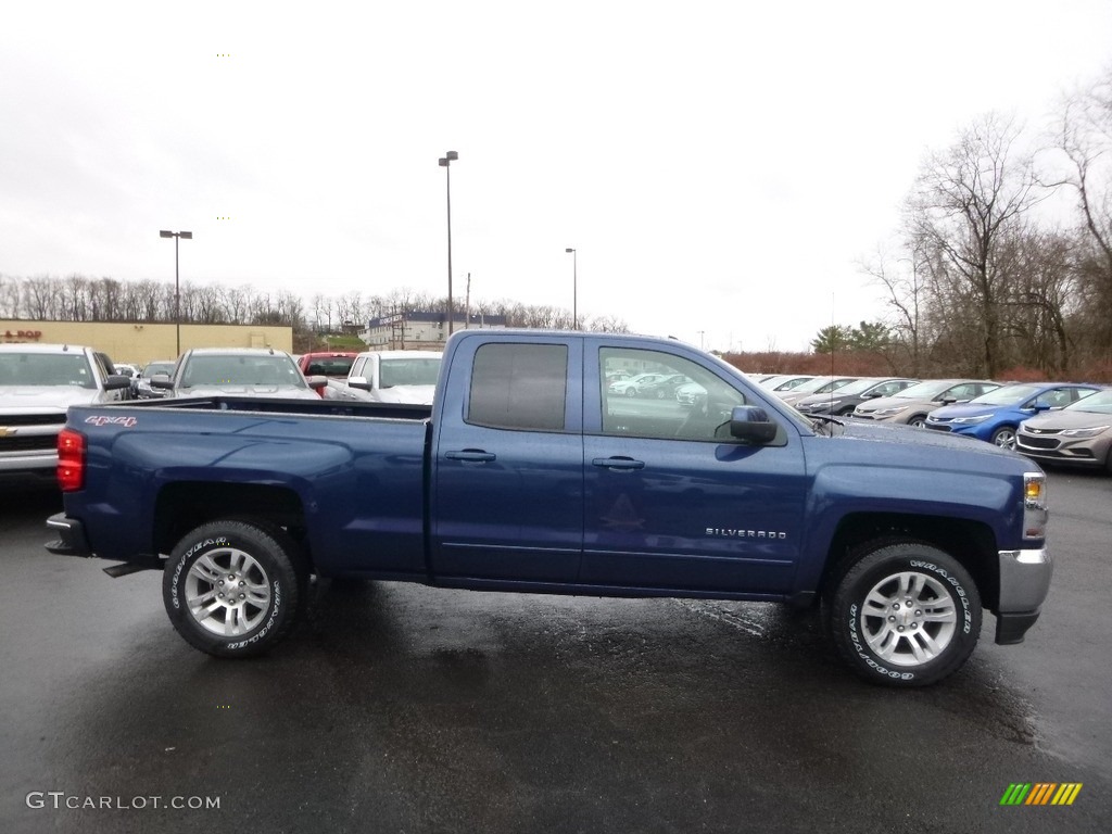 2017 Silverado 1500 LT Double Cab 4x4 - Deep Ocean Blue Metallic / Jet Black photo #4