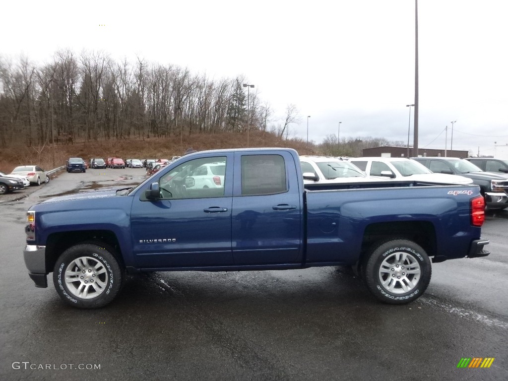 2017 Silverado 1500 LT Double Cab 4x4 - Deep Ocean Blue Metallic / Jet Black photo #8