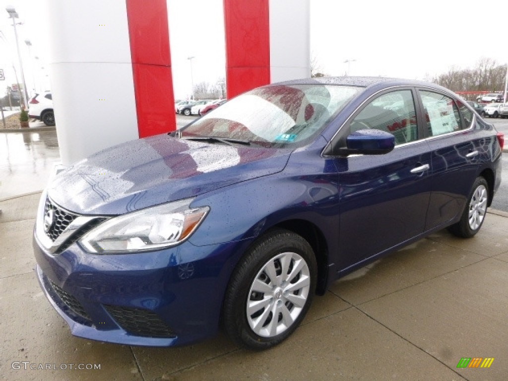 Deep Blue Pearl 2017 Nissan Sentra S Exterior Photo #118234457