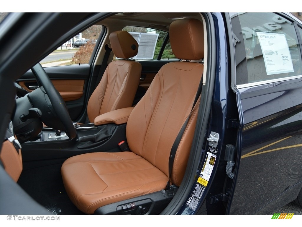 2014 3 Series 328i xDrive Sedan - Imperial Blue Metallic / Saddle Brown photo #13