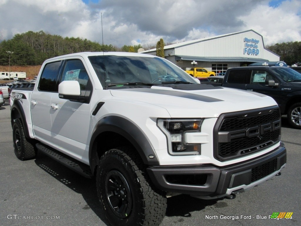 2017 F150 SVT Raptor SuperCrew 4x4 - Oxford White / Raptor Black/Orange Accent photo #7
