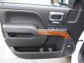 High Country Jet Black/­Medium Ash Gray Accent 2017 Chevrolet Silverado 3500HD High Country Crew Cab Dual Rear Wheel 4x4 Door Panel