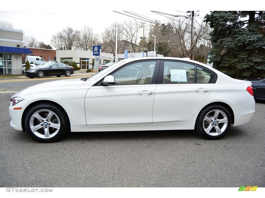 2014 3 Series 328i xDrive Sedan - Alpine White / Venetian Beige photo #5