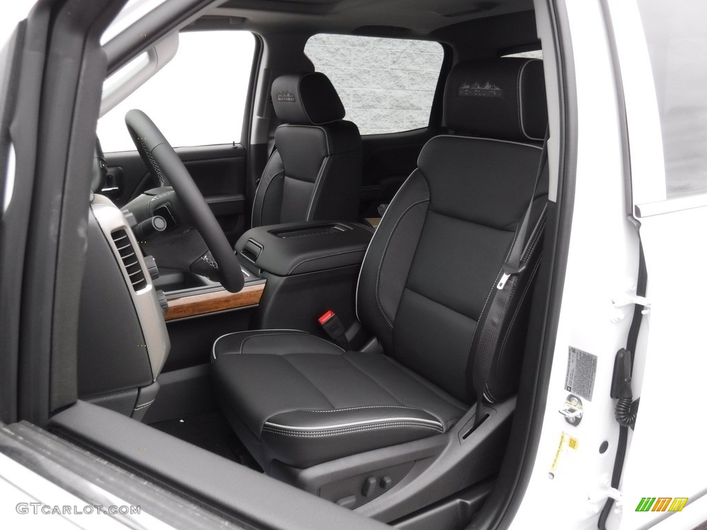 High Country Jet Black/­Medium Ash Gray Accent Interior 2017 Chevrolet Silverado 3500HD High Country Crew Cab Dual Rear Wheel 4x4 Photo #118235377