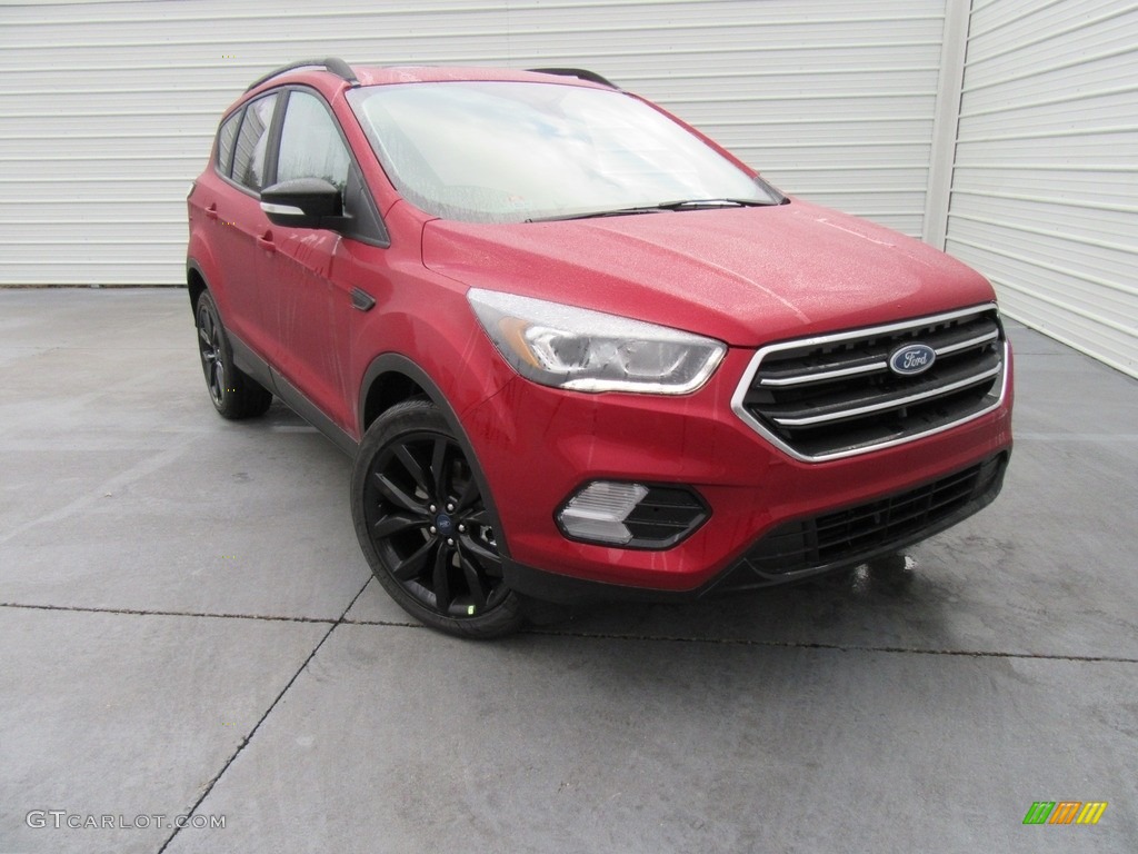 2017 Escape Titanium - Ruby Red / Charcoal Black photo #1