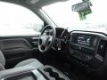 2017 Silver Ice Metallic Chevrolet Silverado 1500 Custom Double Cab 4x4  photo #4