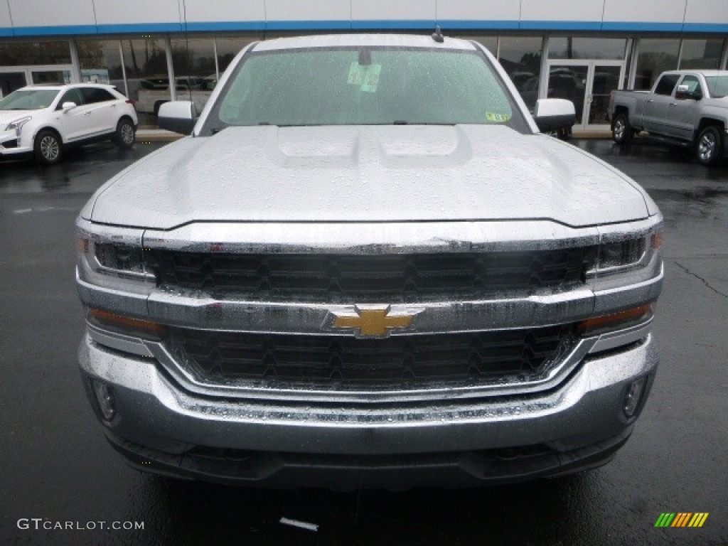 2017 Silverado 1500 LT Crew Cab 4x4 - Silver Ice Metallic / Dark Ash/Jet Black photo #13