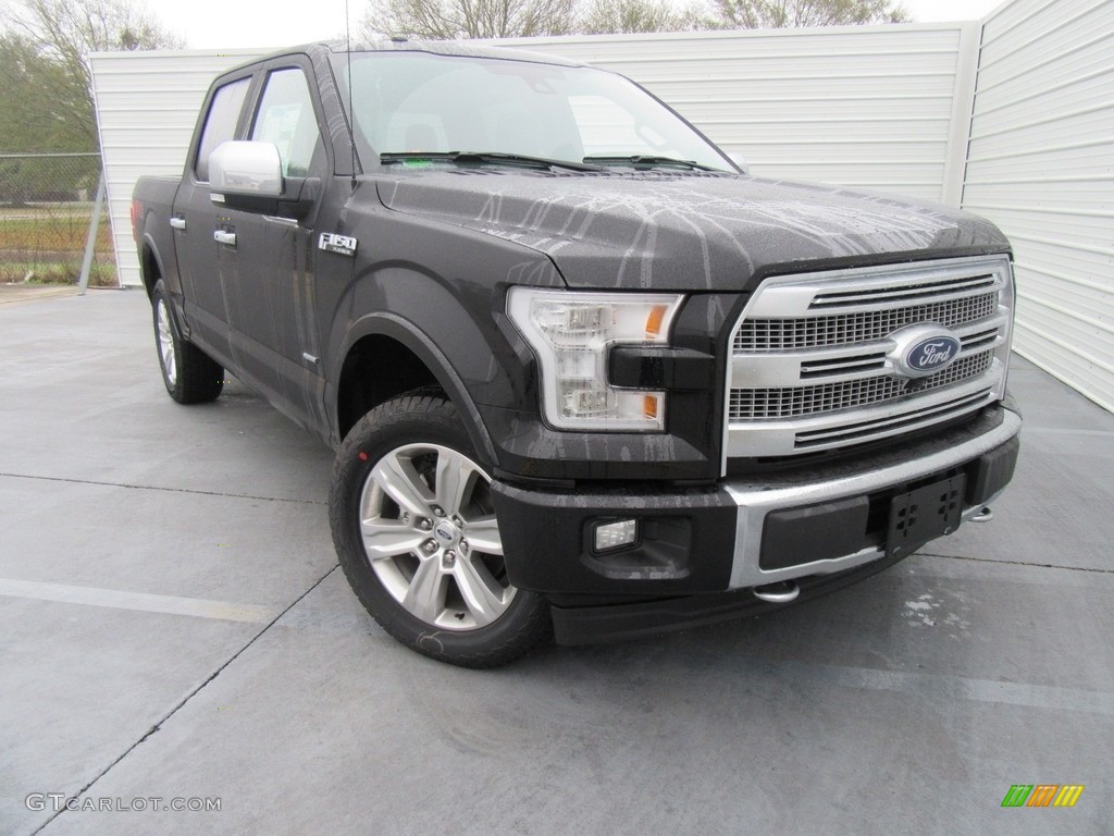 2017 F150 Platinum SuperCrew 4x4 - Shadow Black / Black photo #2
