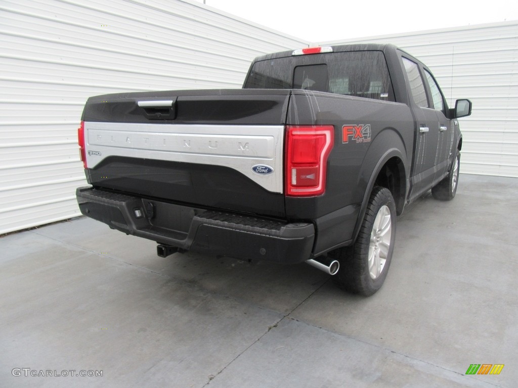2017 F150 Platinum SuperCrew 4x4 - Shadow Black / Black photo #4